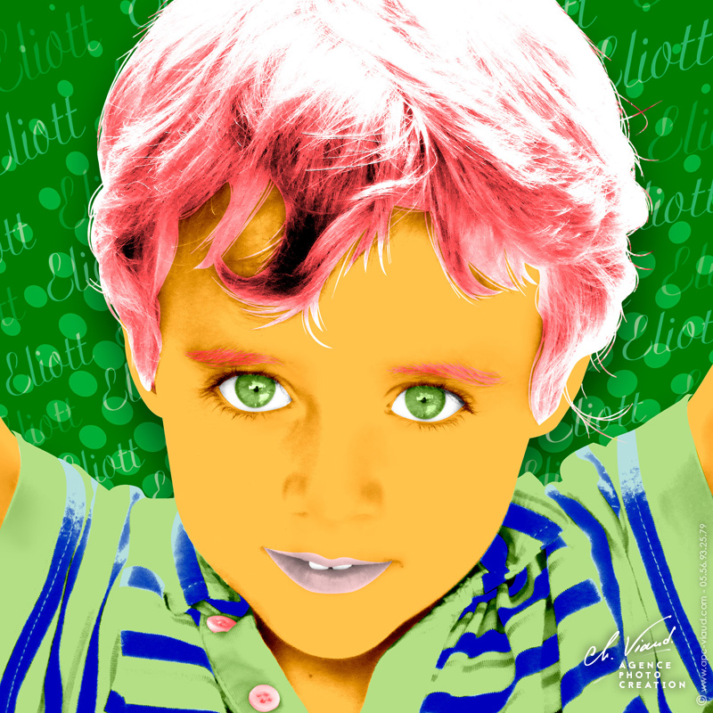 Portrait personalisé façon Andy Warhol